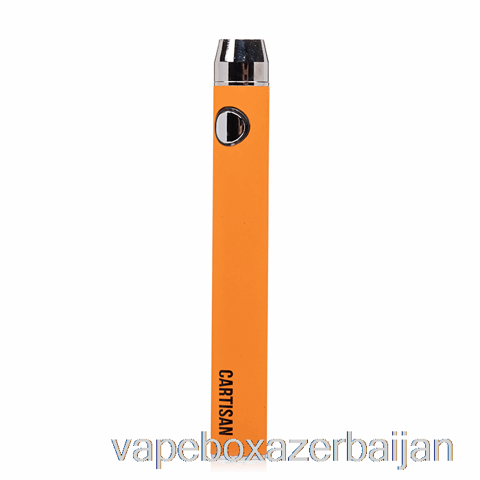 E-Juice Vape Cartisan Button VV 900 Dual Charge 510 Battery [Micro] Orange